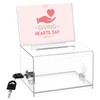 DEECOZY Acrylic Donation Box Lockable, Ballot Box Transparent with Key