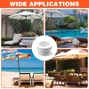 Pool Umbrella Sleeve Stabilizer, Threaded Umbrella Hole Ring Pool Umbrella