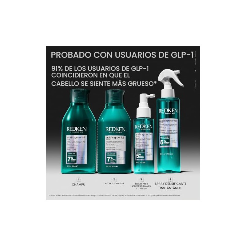 Redken Acondicionador Acidic Grow Full System 50mL | Da volumen