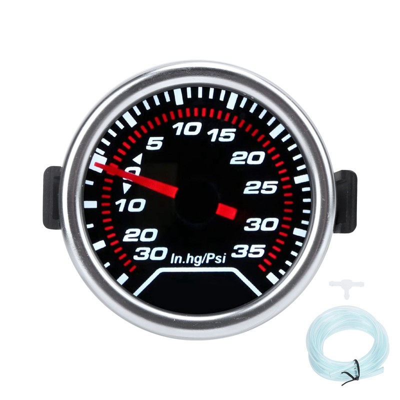 2in Turbo Boost Gauge -30-35PSI Red Pointer High Accuracy Meter