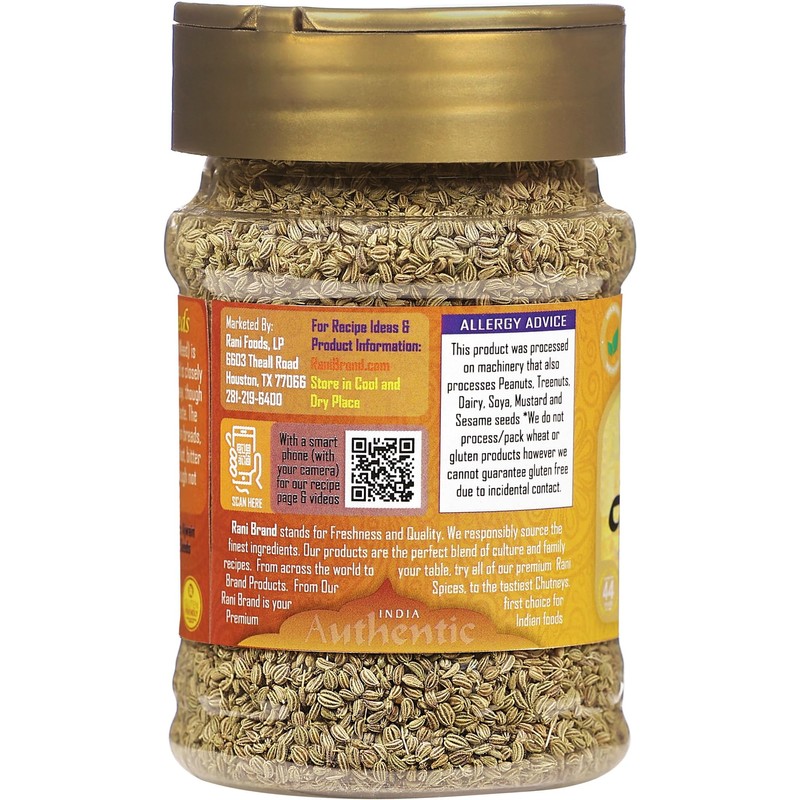 Rani Ajwain Seeds (Carom Bishops Weed) Spice Whole 3oz (85g)