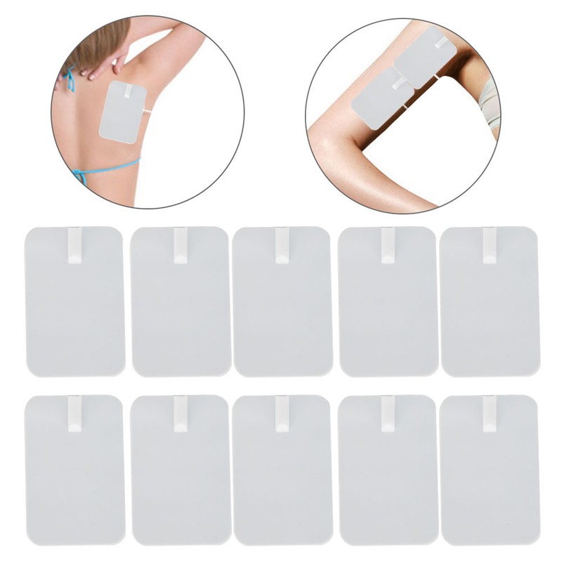 10pcs Silicone Body Massager Replacement Electrode Pad Digital Therapy Machine
