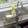 Roellgs Aluminium non-drilled kitchen sink organiser, bathroom shelf, shower storage