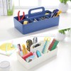 1 x Multifunctional Desk Organizer Plastic Portable 8 Compartments Storage