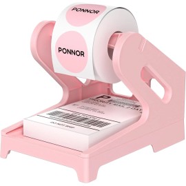 PONNOR Label Holder Thermal Label Holder for Rolls and Fanfold Labels Shipping L