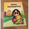 Handmade Happy Thanksgiving Turkey Front Back Cover Set 4 use