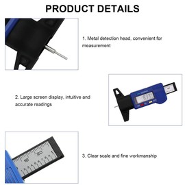 Tread Depth Gauge, Tyre Tread Depth Gauge, Tread Depth Gauge for Tyres, Tyre Tread Depth Gauge, Tyre Depth Gauge, Digital Depth Gauge, Tyre Gauge Device, 0-25.4 mm