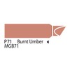AD Marker The Original Chartpak, Tri-Nib, Burnt Umber, 1 Each
