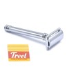 OdontoMed2011® Classic Long Handle 3-Piece Double Edge Safety Razor (BTS-330)