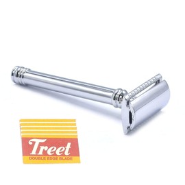 OdontoMed2011® Classic Long Handle 3-Piece Double Edge Safety Razor (BTS-330)