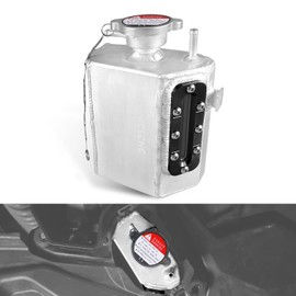 NICECNC Black Cooling Reservoir Tank with Visual Window Compatible with Can Am Defender HD10 4X4 2016-2018, Maverick 1000 4x4 XRS 2013, See Fitments