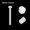 sourcing map Pack of 15 Nylon Machine Screws M4 x