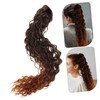 Mikinona African Curly Ponytail Hair Wig for Women Braided Hair