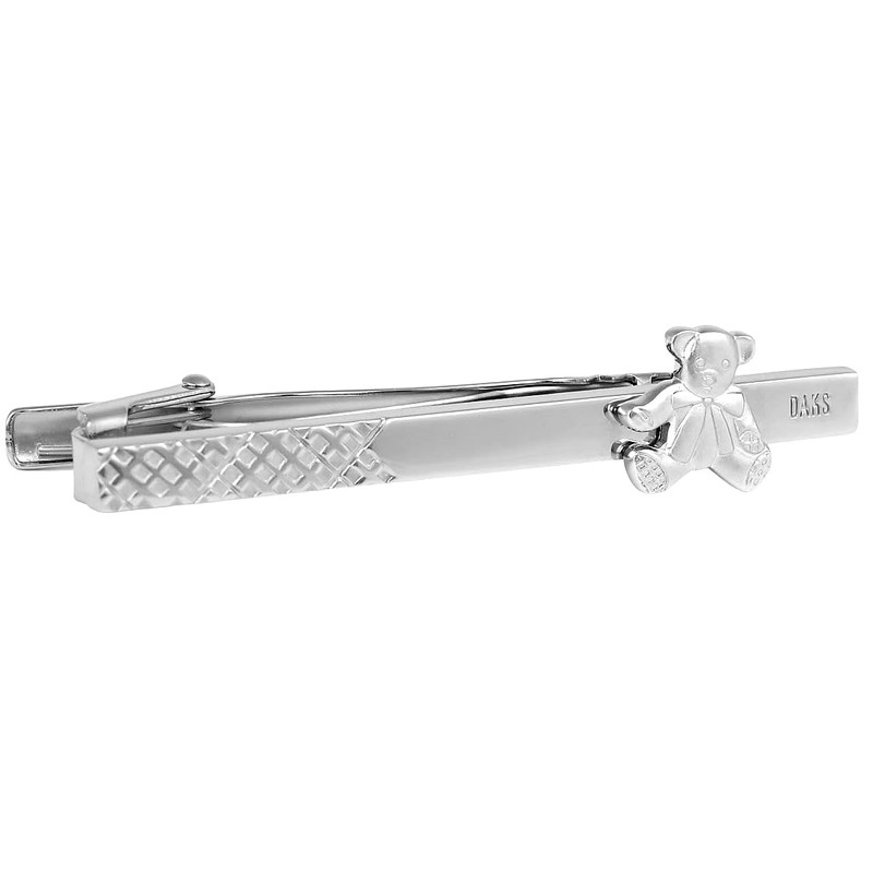 DAKS dt5134 Teddy Bear Tie Clip, Tie Bar, Tie Clip,