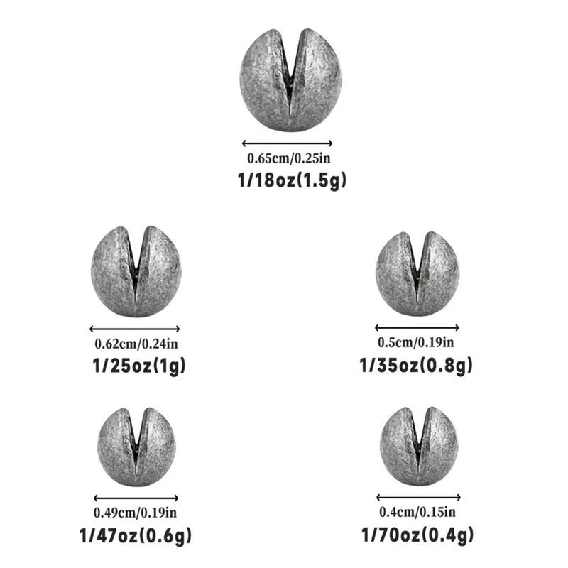 Split Shots for Fishing - Angling Weights Sinkers | Portable