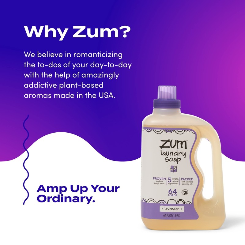 Indigo Wild Zum Clean Laundry Soap - Plant-Based Liquid Laundry