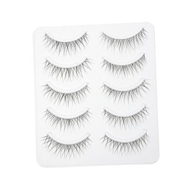 Baluue Natural Look False Eyelashes Pairs of Synthetic Fiber Lashes Cross Pattern Enhance Beauty for Daily or Special Events