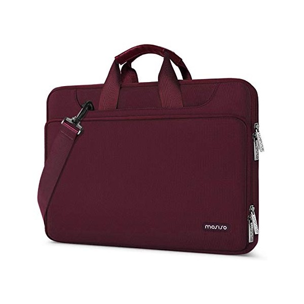 MOSISO 360 Protective Laptop Shoulder Bag Compatible with MacBook Pro