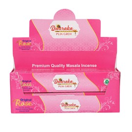 Dwaraka - Incense Sticks - Rose, 100 Sticks, All Natural, Chemical Free