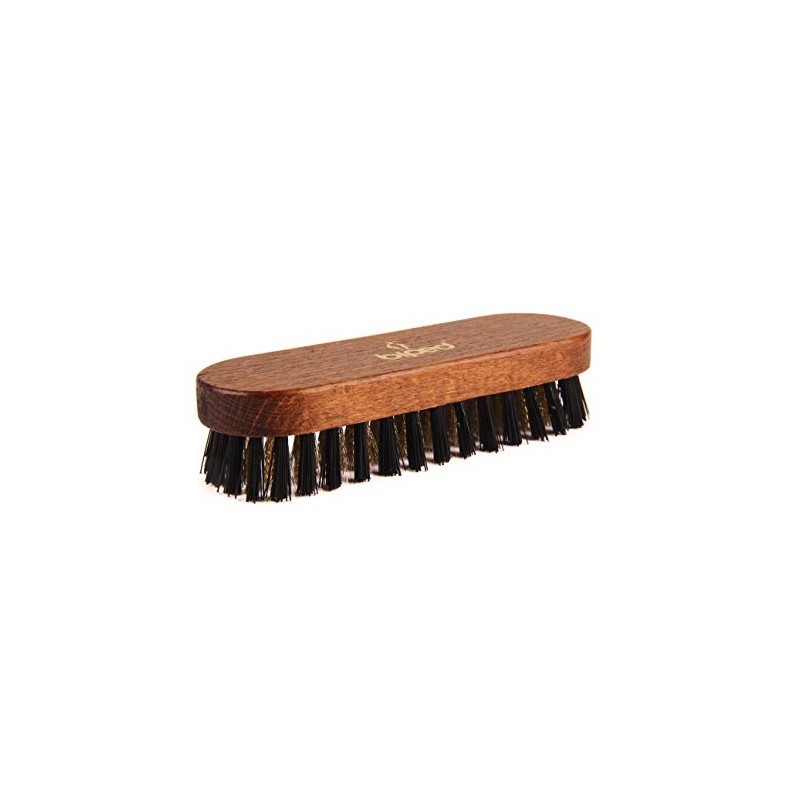 Z2444 Exclusive Suede Brush, Brown Lacquered with Brass