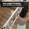 KINGRACK Aluminium 5 Step Ladder, Lightweight Step Stool with Non-Skid