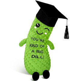 Suzile 2025 Graduation Pickle Pillow Gift Class of 2025 Grad You are Kind Dill for Her Him Funny Plush Pickle Lover Gift from Parents Classmates Teacher for Student High School College
