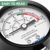MEASUREMAN Black Steel Pressure Cooker Gauge, Pressure Canner Gauge, Steam
