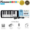 PicassoTiles PT49 Portable Kid's 49-Key Flexible Roll Up Educational Electronic