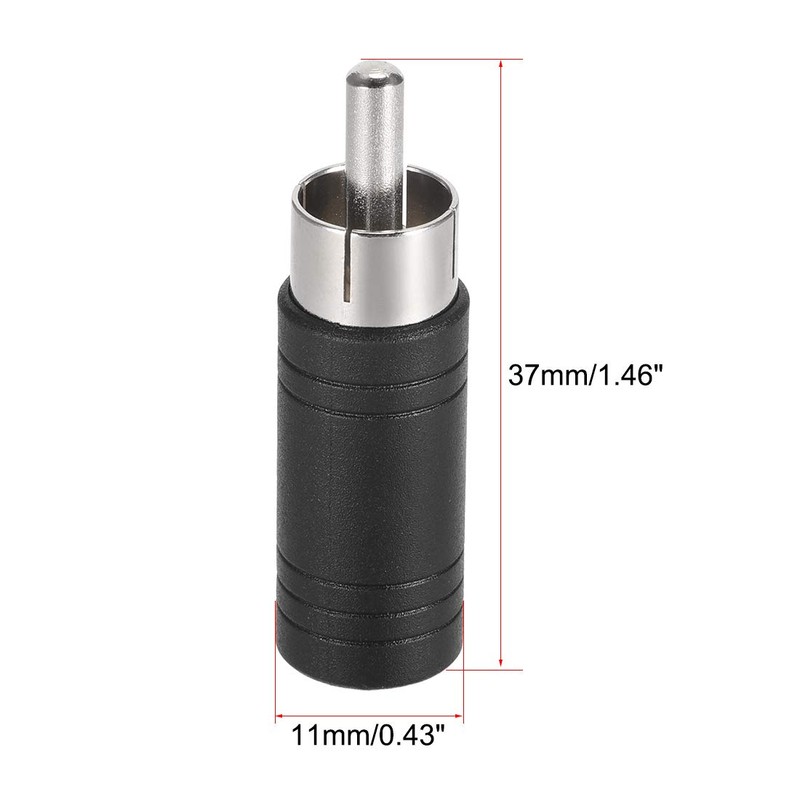 sourcing map 2 Pcs RCA Male to 3.5mm Female Stereo