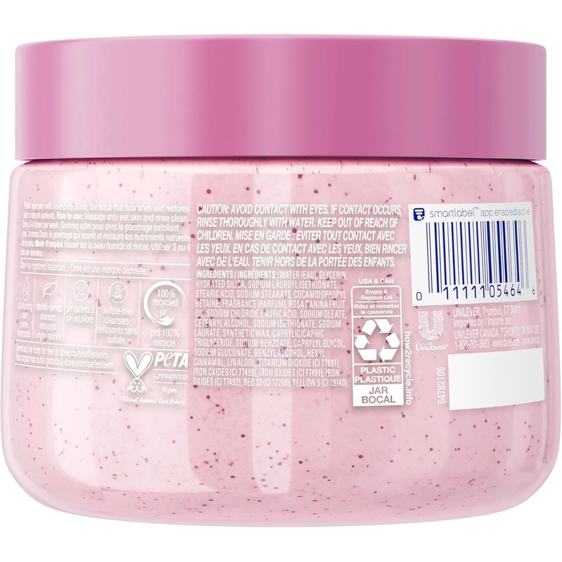Dove Himalayan Salt & Rose Oil Body Scrub