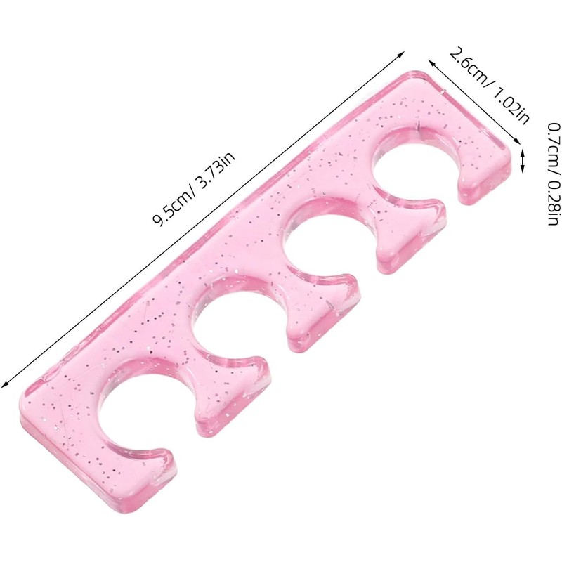 Separadores de Dedos de Silicona Protege Esmalte Fresco Reutilizables 12