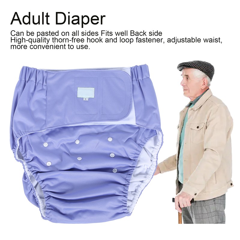 Adult Diaper Reusable Elderly Incontinence Nappy Washable Adjustable Diaper Pants201