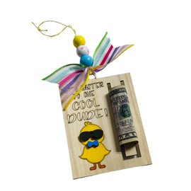 Easter Money Holder - Cool Dude - Bunny Butt - Some Bunny - Basket Tag - Ornament - Gift for Him Her