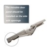 4 Pieces Stainless Steel 90 Degree Folding Shelf Hinge Bracket