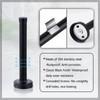 Door Stops, 6 Inch Long Door Stopper, Wall Mount, Black