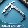 Drincarier Shell Handle Waiter Corkscrews-Wine Openers,Corkscrew Bottle Openers,3-in-1 Wine Key