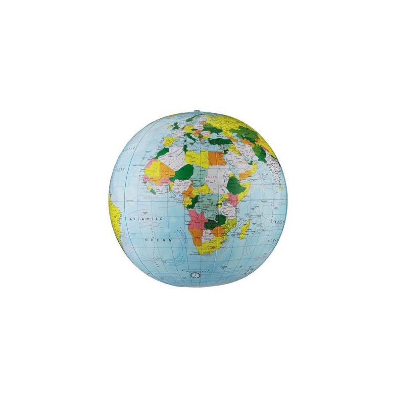 Replogle Globes Inflatable Political Globe, Light Blue Ocean, 16-Inch Diameter