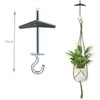 6 Pcs Carbon Steel Plasterboard Ceiling Hooks Spring Toggle Wing