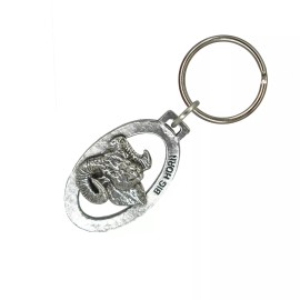 Bighorn Sheep Keychain M026KC, 2 Inches Rocky Mountain Hunting Nature Gift Metal