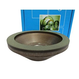 Dia 4 inch (100mm.) Hole 0.79" (20mm.) Width: 0.4" (10mm.) Type: 12A2-45 Cup Tool Diamond Grinding Wheel for Carbide (200/160 Micron (70 Grit))