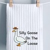 Generic Cowboy Goose Kitchen Towel Silly Goose On The Loose