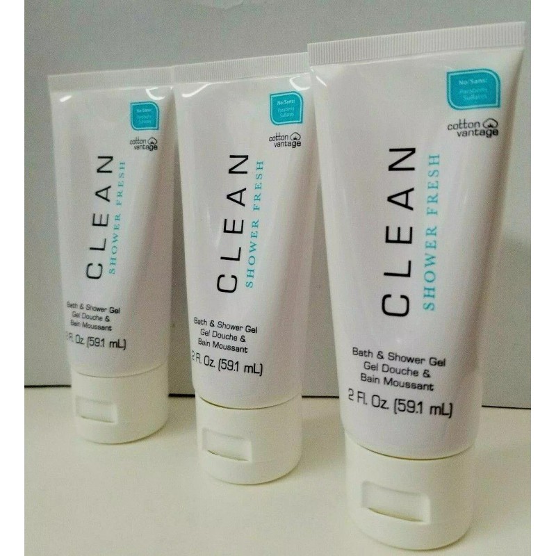 CLEAN 3 pcs CLEAN SHOWER FRESH Bath & Shower Gel