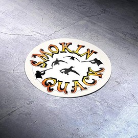 More Shiz Smoking Quack Duck Hunting Vinyl Decal Sticker - Car Truck Van SUV Window Wall Cup Laptop - One 5.5 Inch Decal - MKS1264