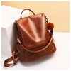 Ladies’ Soft PU Leather Backpack Handbag, Shoulder Bag, All in