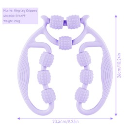 Taozoey Massage Roller, Massage Roller, Leg Roller, Leg Massager, Cellulite Deep Tissue Massage Arm, Massage Roller Leg, Massage Roller with Handle Leg, Massage Roller (Purple9)