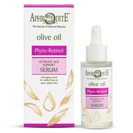 Aphrodite Phyto-Retinol Age Support Serum - Herbal Retinol Alternative - Reduces Fine Lines - Hydrates and Tightens - Fragrance Free & Gentle on Skin