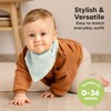 8-Pack Organic Baby Bandana Drool Bibs - Stylish Unisex Bandana