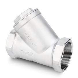 Industrial Plumbing Y Strainers NPT Female 3", Heavy Duty 304 Stainless Steel Y-Strainer, Y-Shaped Filter Valve Connector with 80 Mesh Screen to Remove Excess Impurities for Water Oil Gas DN80