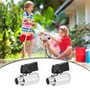 HSUYUN Pack of 2 Mini Ball Valves Stop Valve with