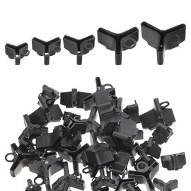 PATIKIL Fishing Hook Bonnets, 50 Pcs Treble Fishing Hook Covers Hook Safety Holder Covers for Fishing Lures, Black